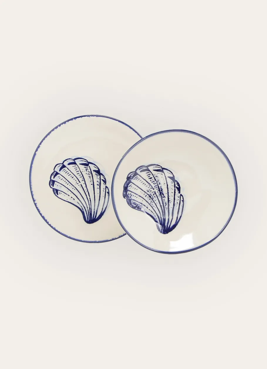 Bouchara Assiette^ASSIETTE À DESSERT EN GRÈS - MOTIF MOULE