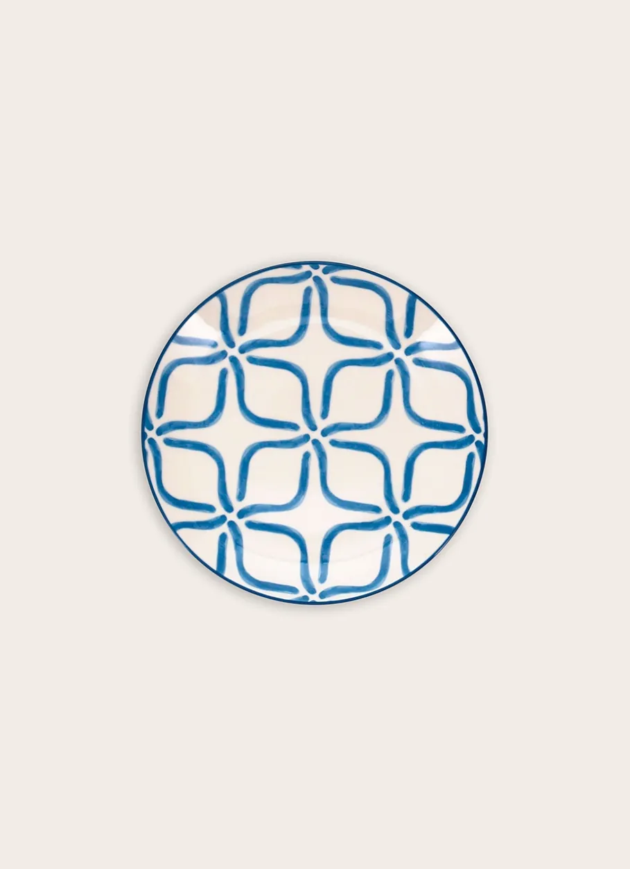 Bouchara Assiette^ASSIETTE À DESSERT EN PORCELAINE MOTIF ARABESQUE