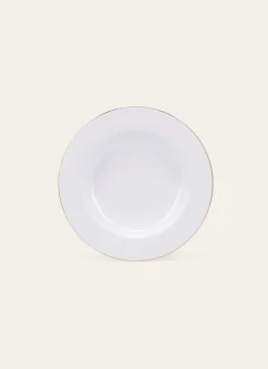 Bouchara Assiette^ASSIETTE CREUSE EN PORCELAINE AVEC LISERÉ DORÉ