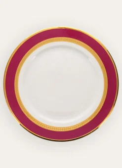 Bouchara Assiette^ASSIETTE PLATE EN PORCELAINE ESPRIT VÉNITIEN