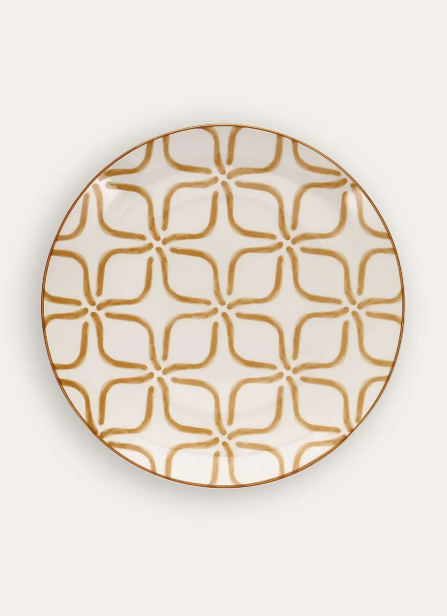 Bouchara Assiette^ASSIETTE PLATE EN PORCELAINE MOTIF ARABESQUE