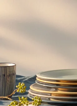 Bouchara Assiette^ASSIETTE PLATE UNIE EN FAÏENCE