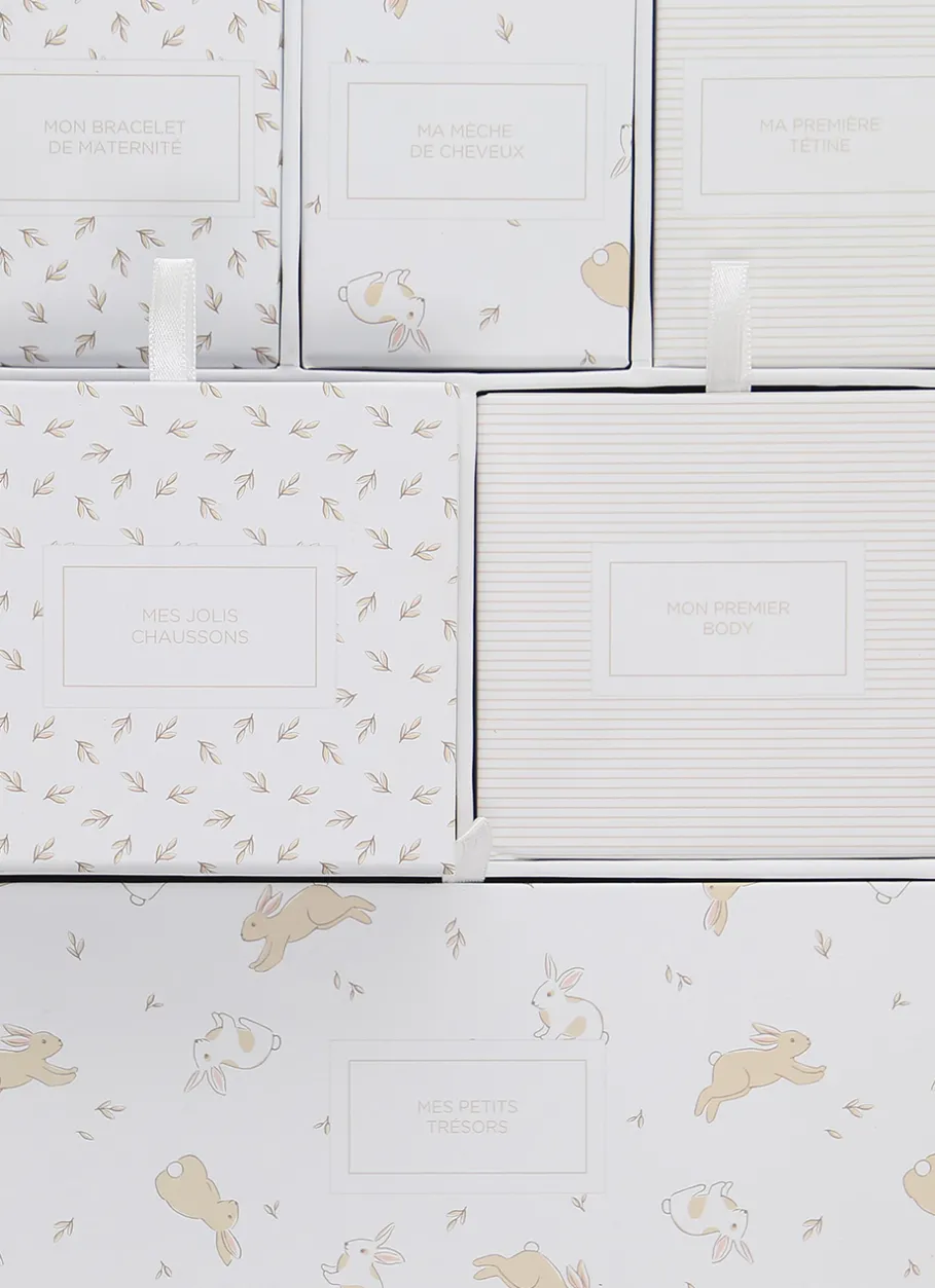 Enfant Bouchara Decoration, Rangement^BOÎTE DE RANGEMENT MOTIF LAPINS