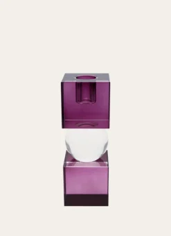 Bouchara Bougeoir, Lanterne^BOUGEOIR EN CRISTAL