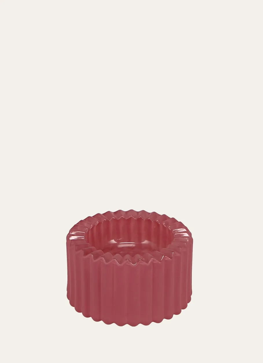 Bouchara Bougeoir, Lanterne^BOUGEOIR EN VERRE COLORÉ RÉVERSIBLE