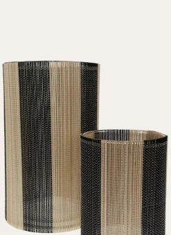 Bouchara Bougeoir, Lanterne^BOUGEOIR EN VERRE ET BAMBOU GRAND MODÈLE