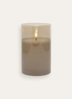 Bouchara Bougie^BOUGIE LED AVEC PHOTOPHORE EN VERRE