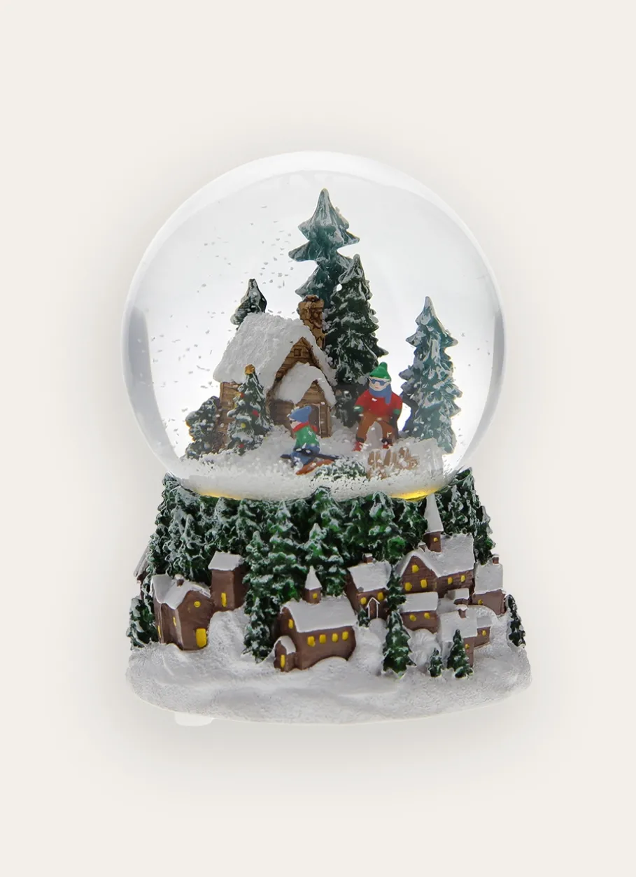 Bouchara Décoration De Noël^BOULE À NEIGE MUSICALE ET LUMINEUSE CHÂLET ENNEIGÉ