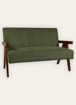 Bouchara Canapé, Fauteuil, Banquette^CANAPÉ EN VELOURS COTELÉ AVEC STRUCTURE EN BOIS