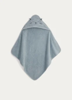 Enfant Bouchara Linge De Bain^CAPE DE BAIN ET GANT DE TOILETTE EN ÉPONGE CHATON