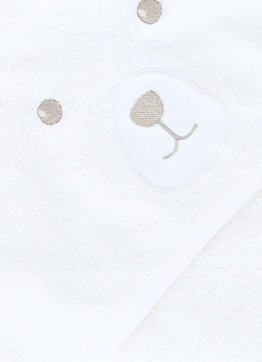 Enfant Bouchara Linge De Bain^CAPE DE BAIN TÊTE D'OURSON EN COTON ÉPONGE