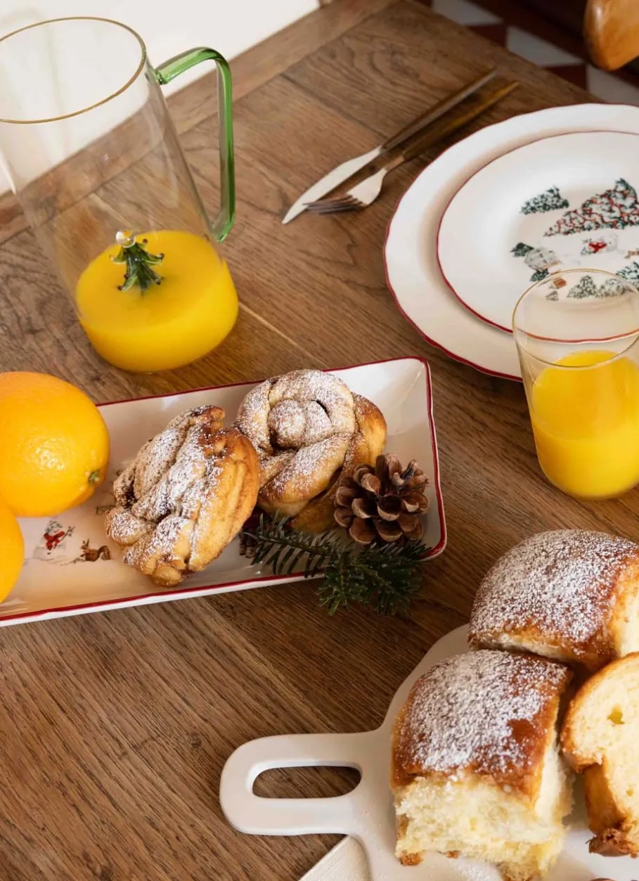 Bouchara Verre, Théière, Carafe^CARAFE DE NOËL AVEC UNE DÉCORATION SAPIN