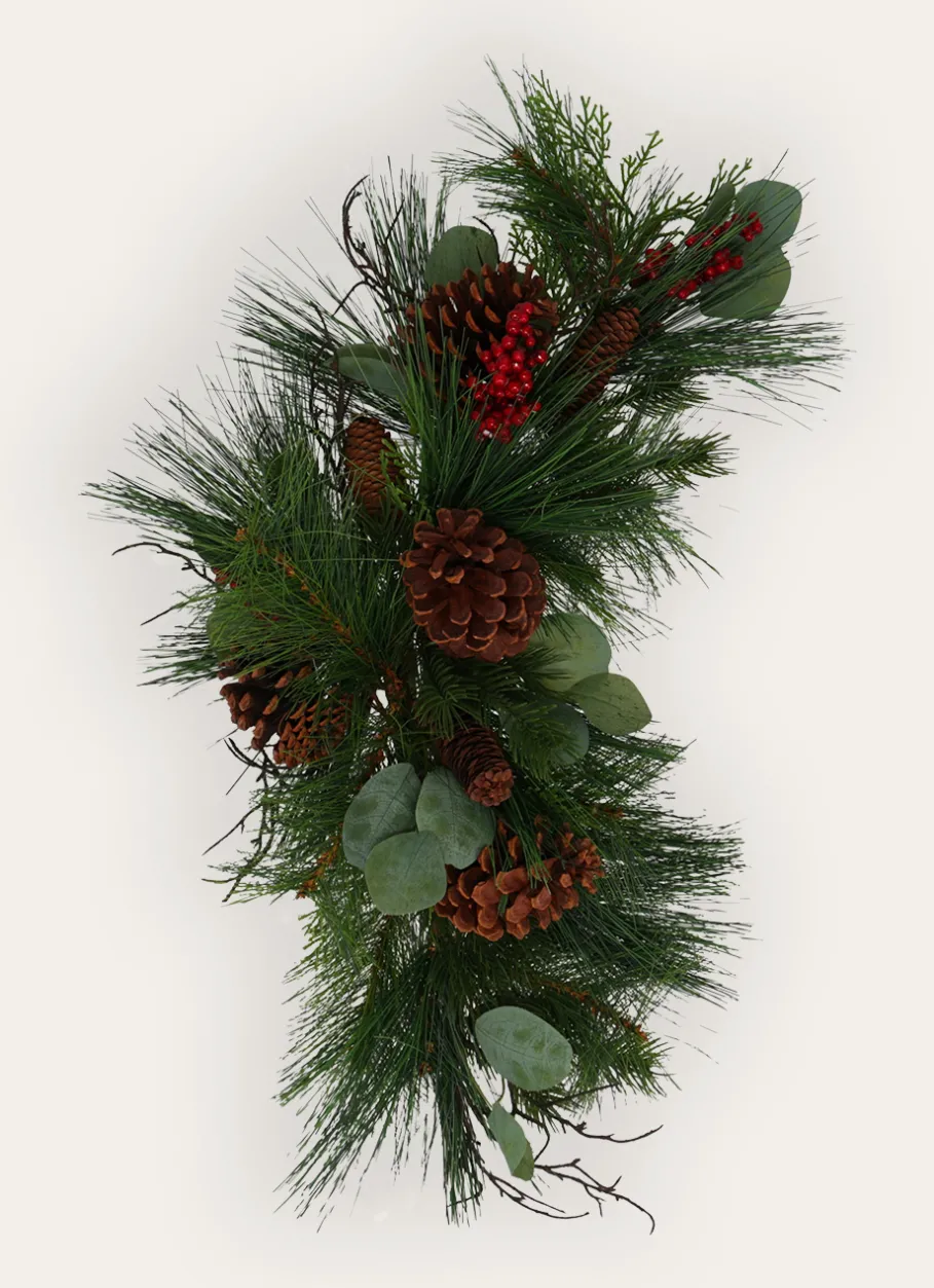 Bouchara Décoration De Noël^CHEMIN DE TABLE AVEC POMMES DE PIN