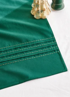 Bouchara Chemin De Table|Table De Noël^CHEMIN DE TABLE PLISSÉ BRODÉ FILS DORÉS