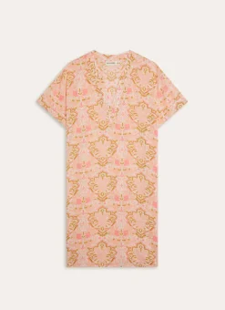 Bouchara Pyjama, Chemise De Nuit^CHEMISE DE NUIT COL V IMPRIMÉ FLORAL INDIEN