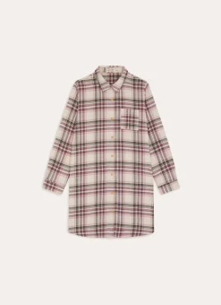 Bouchara Pyjama, Chemise De Nuit^CHEMISE DE NUIT EN COTON FIL TEITNT CAROW