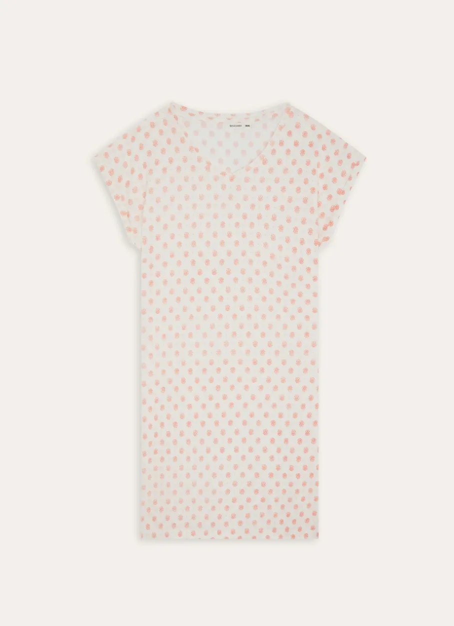 Bouchara Pyjama, Chemise De Nuit^CHEMISE DE NUIT EN COTON MODAL IMPRIMÉ