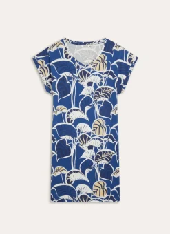 Bouchara Pyjama, Chemise De Nuit^CHEMISE DE NUIT MANCHES COURTES EN COTON IMPRIMÉ