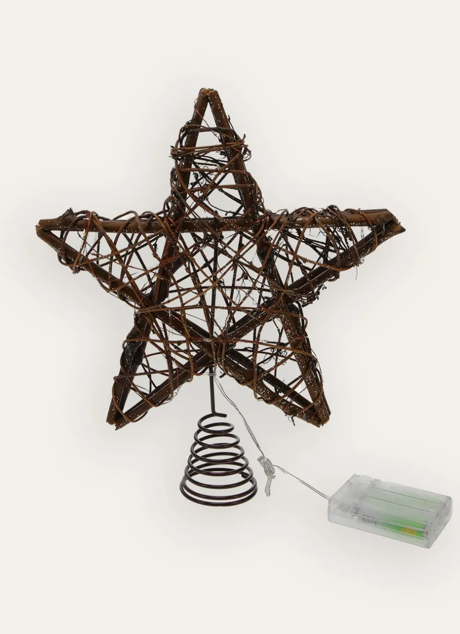 Bouchara Décoration De Noël^CIMIER LUMINEUX ÉTOILE EN ROTIN