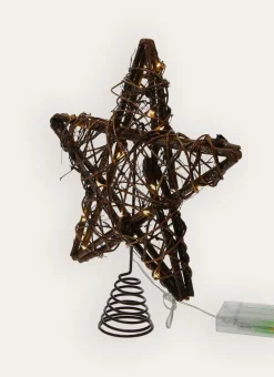 Bouchara Décoration De Noël^CIMIER LUMINEUX ÉTOILE EN ROTIN