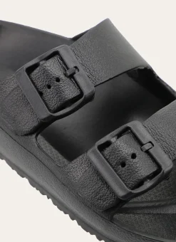 Bouchara Homewear, Accessoire^CLAQUETTES EN PLASTIQUE À DOUBLE BOUCLES