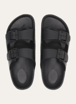 Bouchara Homewear, Accessoire^CLAQUETTES EN PLASTIQUE À DOUBLE BOUCLES