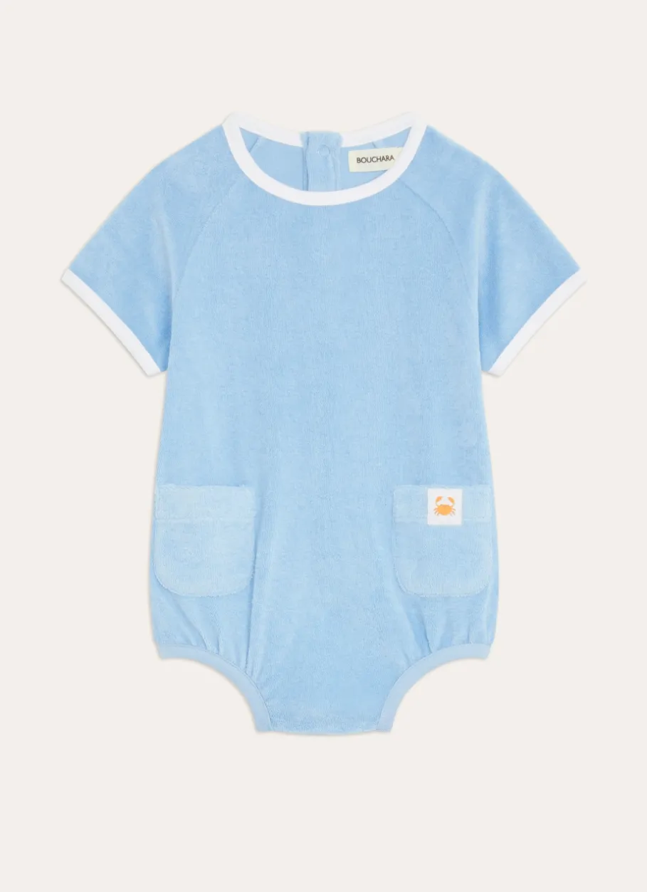 Enfant Bouchara Les Essentiels De Bebe^COMBINAISON EN ÉPONGE UNIE CRABE