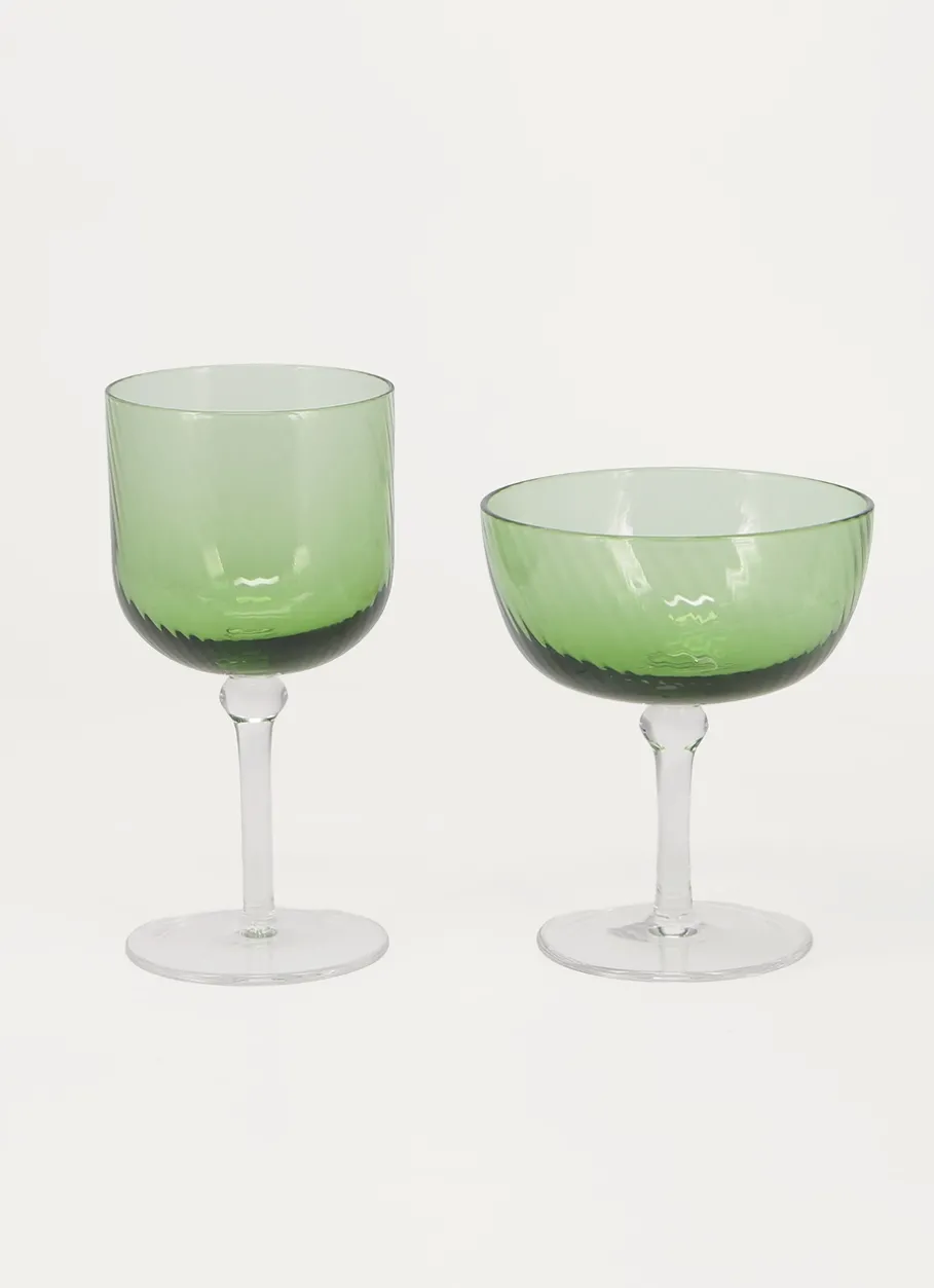Bouchara Verre, Théière, Carafe|Table De Noël^COUPE À CHAMPAGNE STRIÉ
