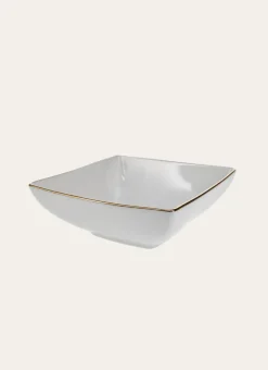 Bouchara Coupelle|Table De Noël^COUPELLE CARRÉE EN PORCELAINE AVEC LISERÉ DORÉ