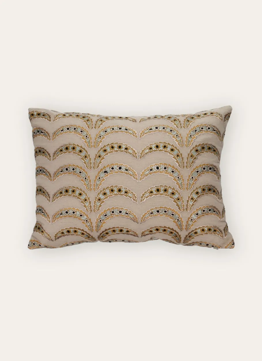 Bouchara Coussin, Coussin De Sol^COUSSIN BRODÉ MOTIF PALMETTES