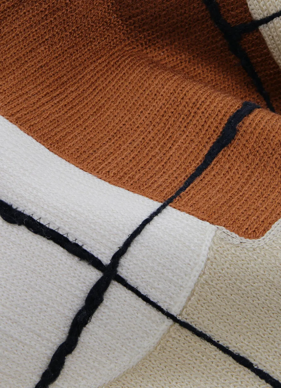 Bouchara Coussin, Coussin De Sol^COUSSIN BRODERIES MOTIFS ABSTRAITS 45X45