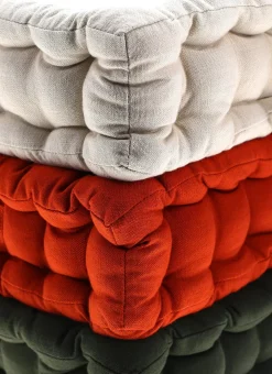 Bouchara Coussin, Coussin De Sol^COUSSIN DE SOL EN COTON UNI AVEC POIGNÉE