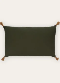 Bouchara Coussin, Coussin De Sol^COUSSIN EN COTON UNI AVEC POMPONS EN JUTE