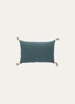 Bouchara Coussin, Coussin De Sol^COUSSIN EN COTON UNI AVEC POMPONS EN JUTE