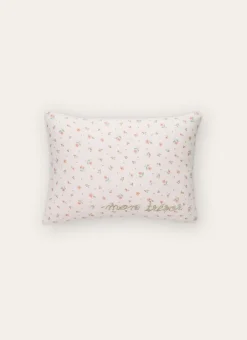 Enfant Bouchara Decoration, Rangement^COUSSIN EN GAZE DE COTON FLEURS ET BRODERIE