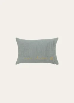 Enfant Bouchara Decoration, Rangement^COUSSIN EN GAZE DE COTON BRODERIE FIL DORÉ