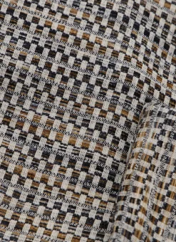 Bouchara Coussin, Coussin De Sol^COUSSIN JACQUARD CHENILLE À MOTIFS GÉOMÉTRIQUES