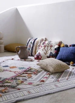 Bouchara Coussin, Coussin De Sol^COUSSIN TRESSÉ EN JUTE ET COTON