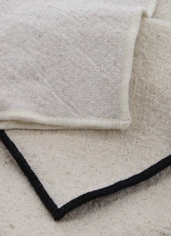 Bouchara Coussin, Coussin De Sol^COUSSIN UNI COTON-LIN AVEC BOURDON CONTRASTÉ