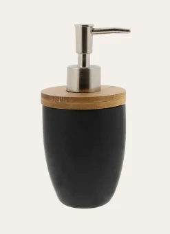 Bouchara Accessoire^DISTRIBUTEUR DE SAVON EN GRÈS ET BAMBOU