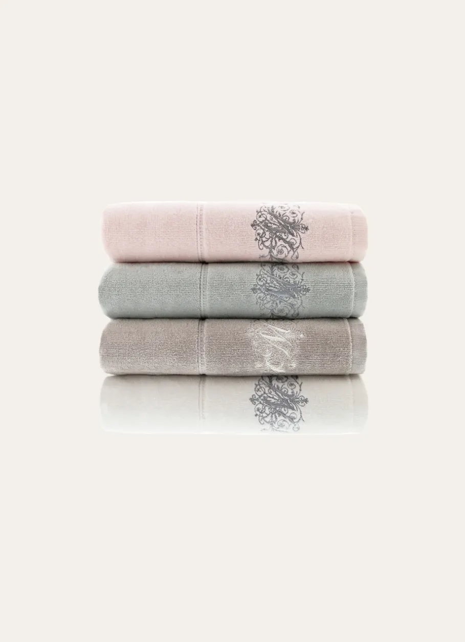 Bouchara Linge De Bain Fantaisie^DRAP DE BAIN VELOURS EN COTON BRODERIE 500GR