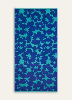 Bouchara Linge De Bain Fantaisie^DRAP DE DOUCHE JACQUARD BICOLORE AVEC MOTIF FLORAL