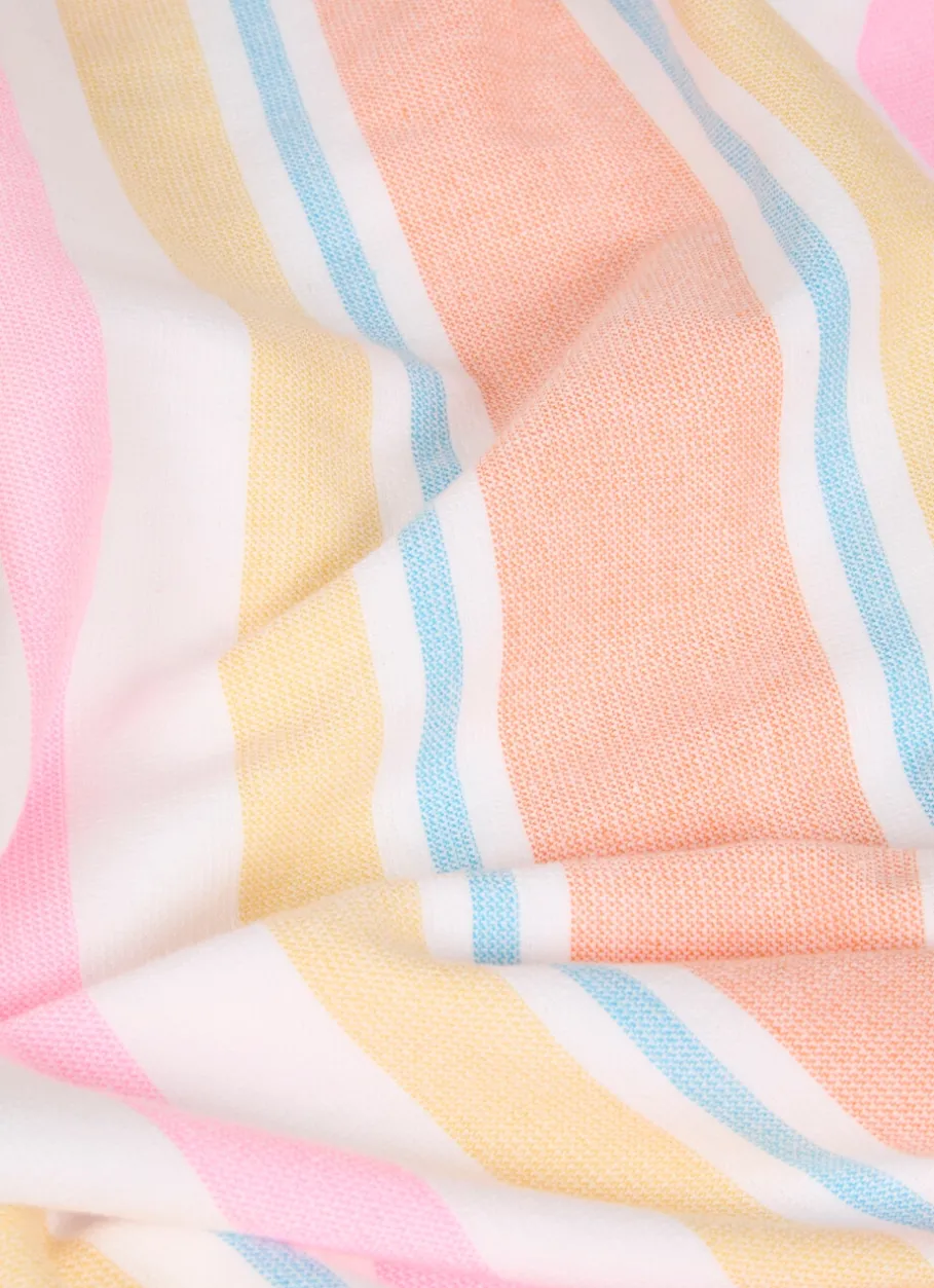 Bouchara Drap De Plage^DRAP DE PLAGE FOUTA À RAYURES ET BOUCLETTE