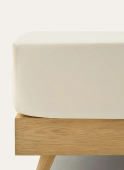 Bouchara Drap Uni^DRAP HOUSSE EN COTON POUR 2 LITS JUMEAUX