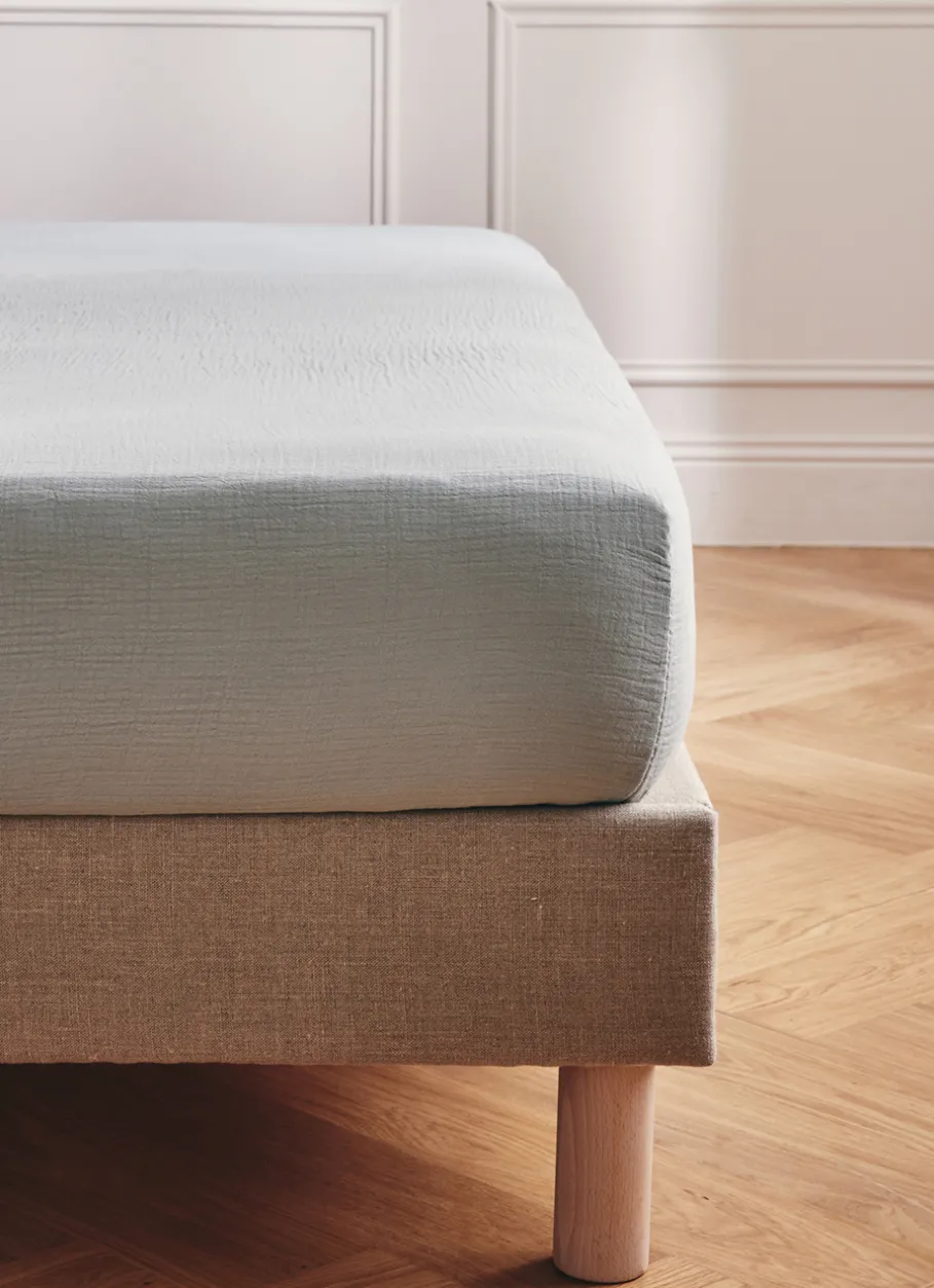 Bouchara Drap Uni^DRAP HOUSSE EN DOUBLE GAZE