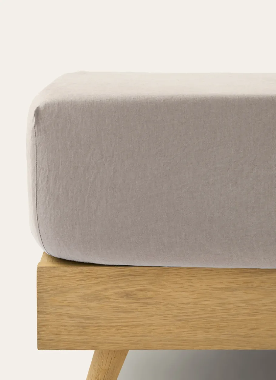 Bouchara Drap Uni^DRAP HOUSSE EN LIN LAVÉ UNI 165GR