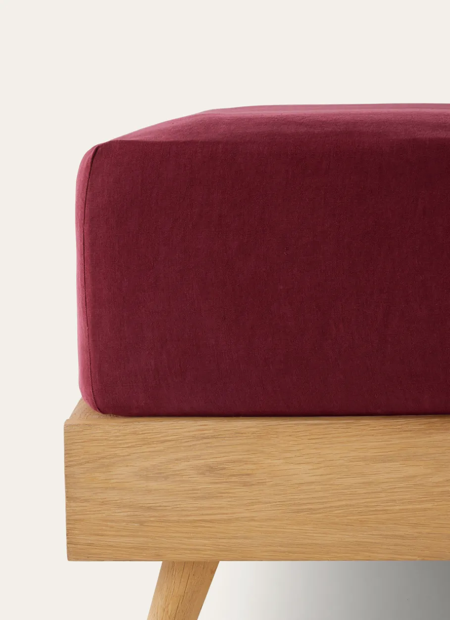 Bouchara Drap Uni^DRAP HOUSSE EN LIN LAVÉ UNI 165GR