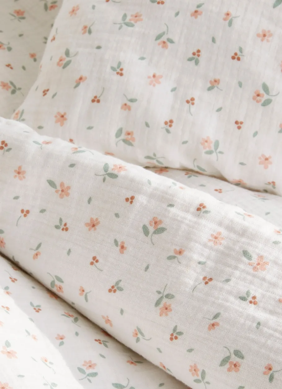 Enfant Bouchara Linge De Lit^DRAP HOUSSE ENFANT EN GAZE DE COTON CHAMPÊTRE