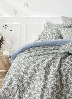 Bouchara Drap À Motifs^DRAP PLAT EN SATIN IMPRIMÉ FLORAL SOLENE