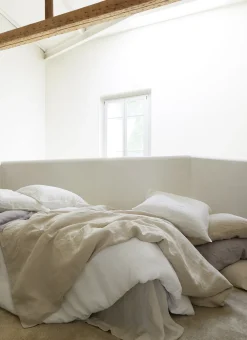 Bouchara Drap Uni^DRAP PLAT UNI EN LIN LAVÉ - 165GR